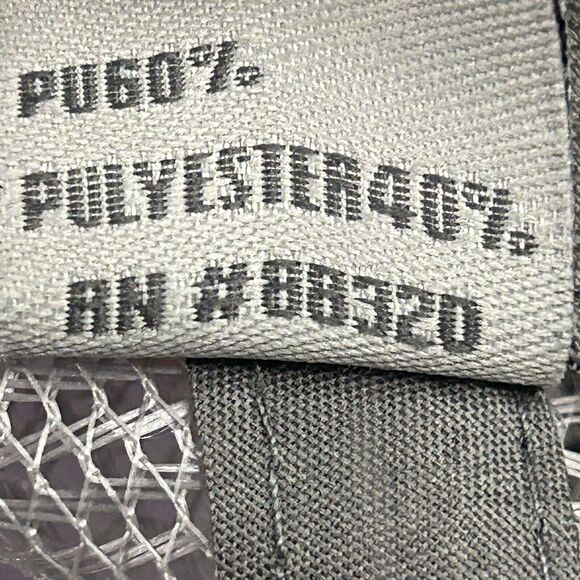 C.C. Unisex Distressed Faux Leather Mesh Back Adjustable Baseball Cap Hat Gray - Picture 9 of 9